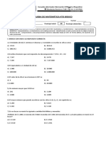 Prueba Numeración y Valor Posicional