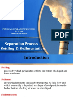 6.0 Sedimentation