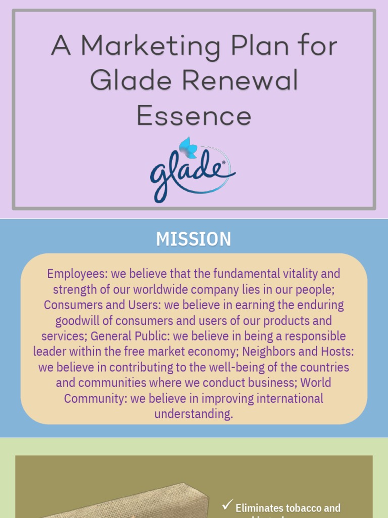 SC Johnsons Glade Marketing Plan ( Philippines) | Brand ...