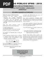 PROVA+Tecnico+em+Eletromecanica