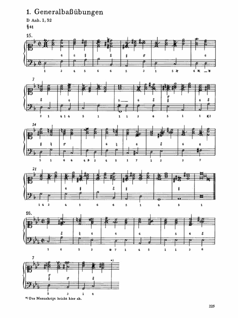 General Bass Exercises PDF