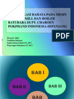 IDENTIFIKASI BAHAYA PADA MESIN HAMMER MILL DAN BOILER BATUBARA