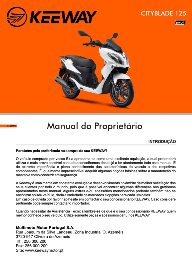 Cityblade Manual. Português | PDF | Pneu | Corrosão