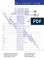 Quotation / Order Form: U-Bolt (Round Bend)