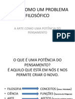 Aula 1 Ano - A Arte Como Um Problema Filosófico