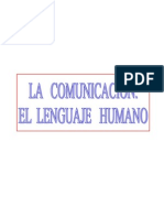 La comunicación. El lenguaje humano