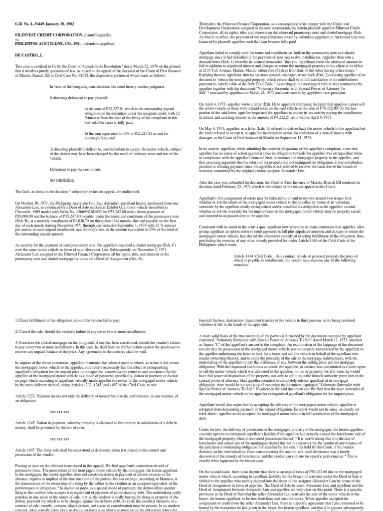 Civ 2 Cases Special Forms of Payment PDF Mortgage Law Guarantee