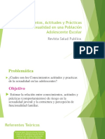 Conocimientos, Actitudes y Prácticas Sobre La Sexualidad