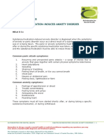Anxiety Disorders - Substance Medication Induced Anxiety PDF