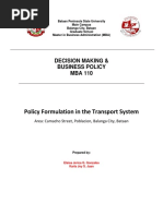 business policy written report_traffic policy.docx