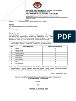 Surat Penyampaian Peserta Tes Panwas Kecamatan Kota Tidore Kepulauan