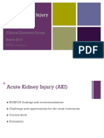 Acute Kidney Injury Clinical Directors Forum