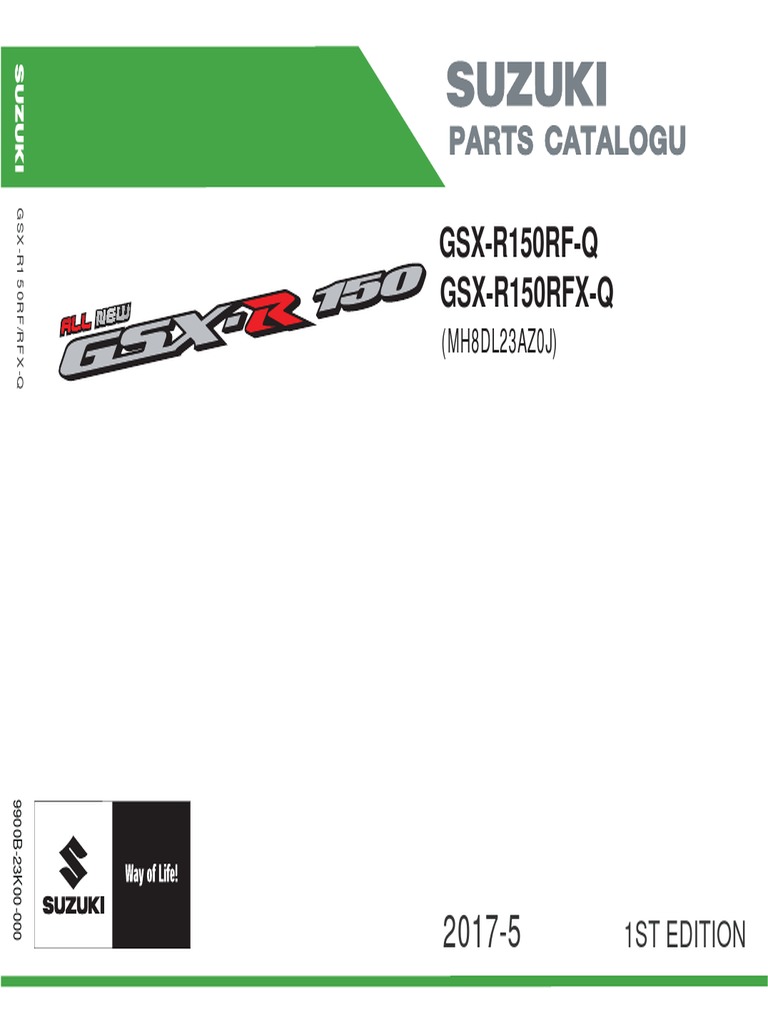 Suzuki-GSX-R150 Parts Manual PDF | PDF | Propulsion | Rotating