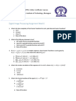 NPTEL Certificate DFT FFT DCT