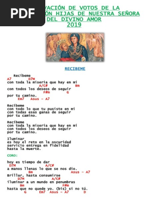 Renovacion Votos 2019 Acordes Docx Eucaristia Amor scribd