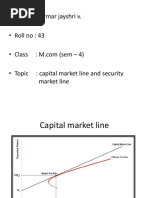 Name: Parmar Jayshri v. - Roll No: 43 - Topic: Capital Market Line and Security Market Line