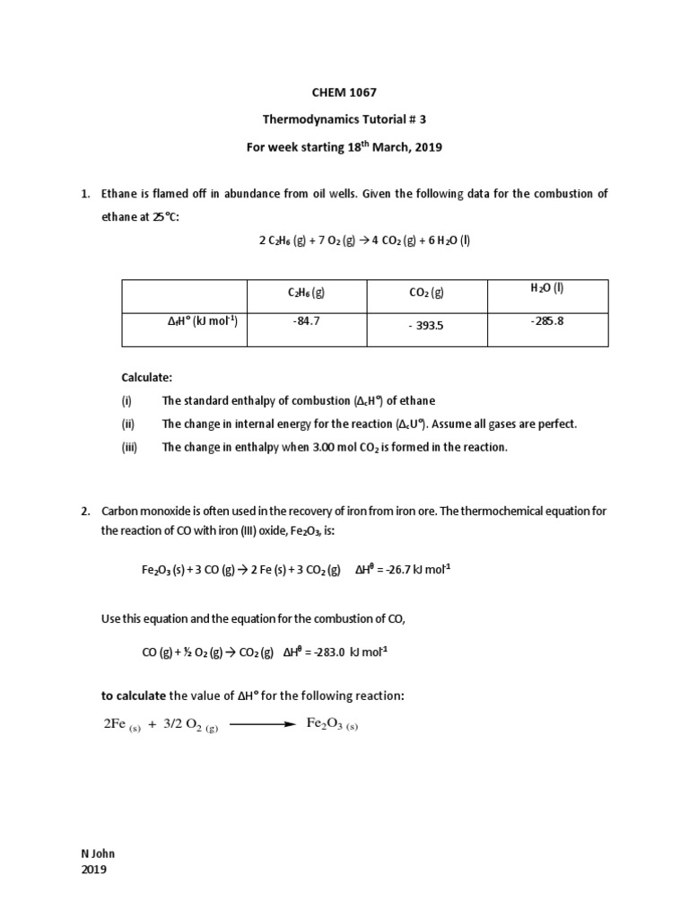 THERMODYNAMICS TUTORIAL PDF intelligence overview