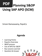 PepsiCo s Op Using Sap Apo at Pepsico