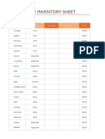 Food Inventory Spread Sheet A4