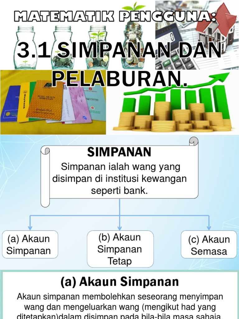 Matematik Tingkatan 3 Simpanan Dan Pelaburan Lessons Blendspace