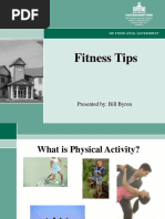 Fitness Tips: Presented By: Bill Byron