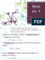 Quiz No. 4 Florante at Laura