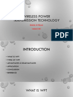 Wireless Power Transmission Technology: Rahul R Pillai 16042181