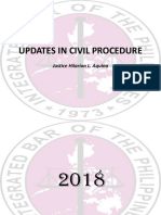 Updates in Civil Procedure