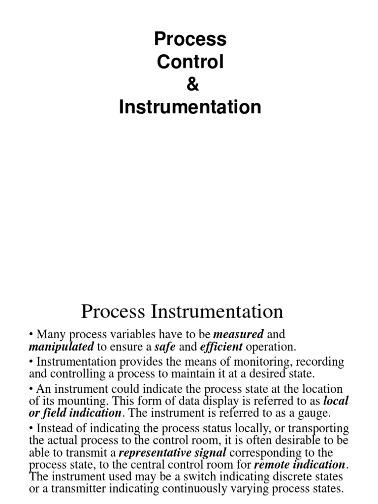 Process Instrumentation Basic Definitions PDF Accuracy And