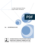 Prosedur Dan Instruksi Kerja Perhitungan Debit Andalan PDF