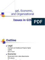 Legal Economic Organizational Issues in GIS