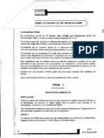 Code D'ethiques Et de Déontologie OECFM PDF