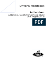 Addendum, MACK Conventional, CHU, CXU, GU, TD