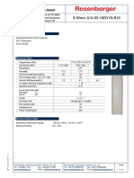 Dual Band Outdoor Panel Antenna Technical Data Sheet