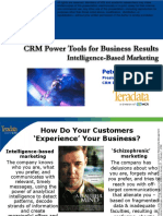 CRM Power Tools For Business Results: Intelligence-Based Marketing
