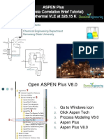 ASPEN Plus (Brief Tutorial For VLE Correlation) PDF