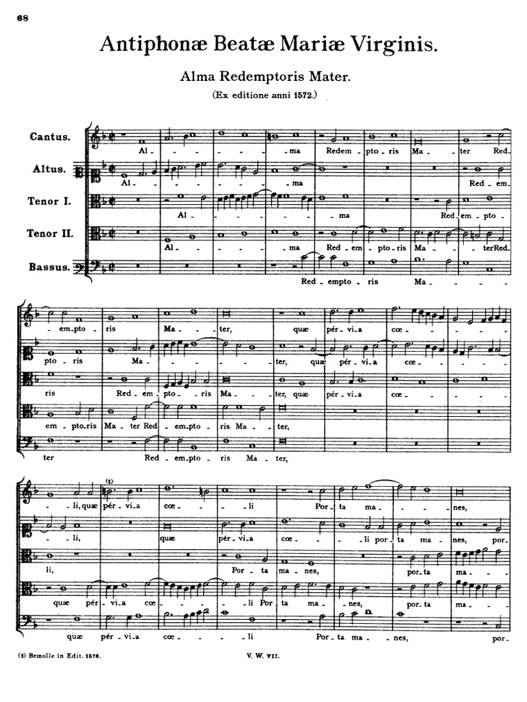 Alma Redemptoris Mater PDF | PDF