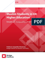 Muslim Students in Uk Higher Education