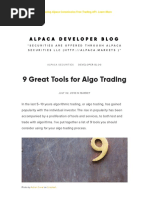 9 Great Tools For Algo Trading