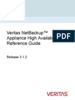 NetBackup Appliance High Availability Reference Guide - 3.1.2