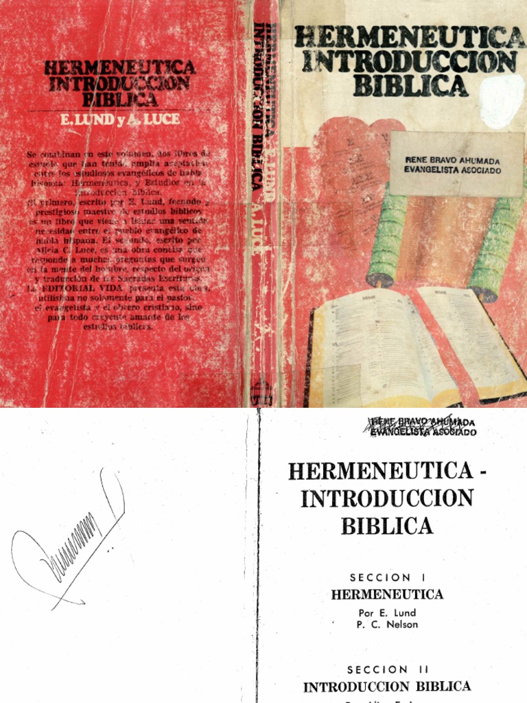 1hermeneutica Introduccion Biblica E Lund A Luce Rep Pdf Pdf