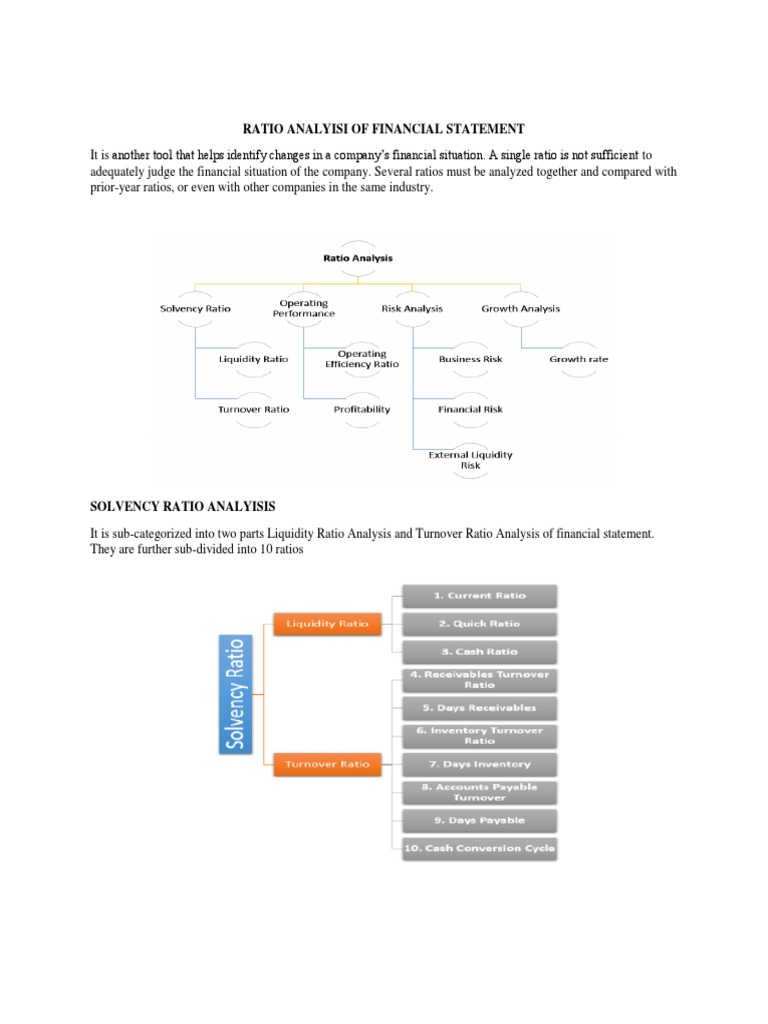 Financial Statement Ratio Analysis Guide | PDF | Leverage (Finance ...