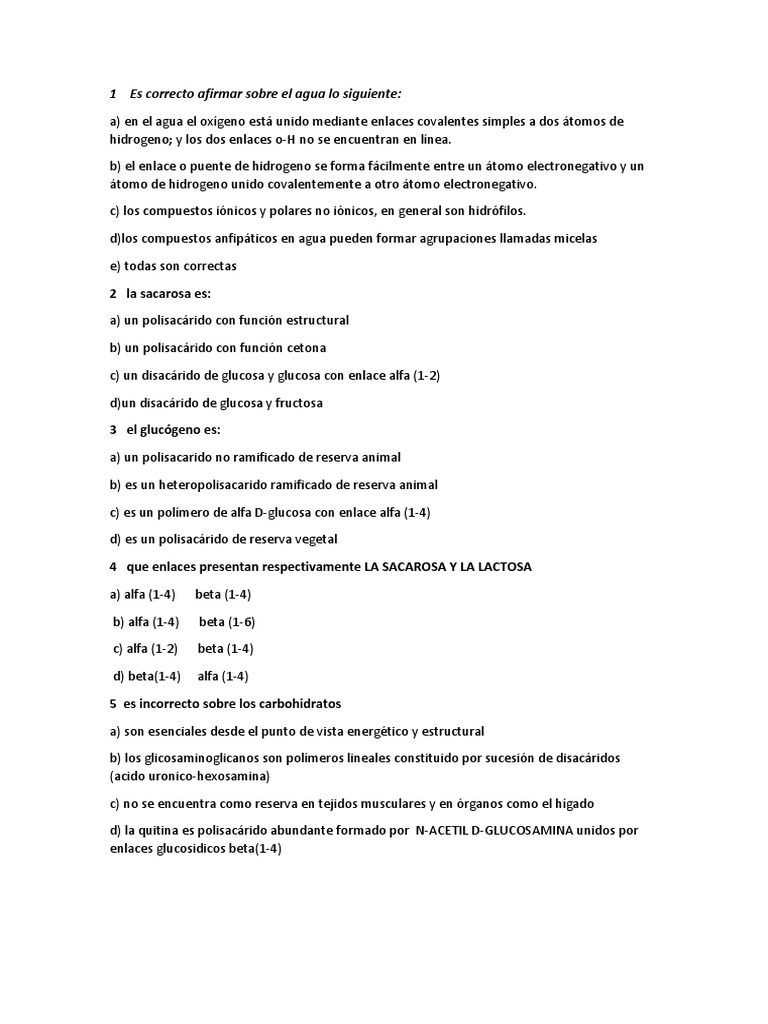 Nuevo Documento De Microsoft Word Docx Glucosa Polisacarido