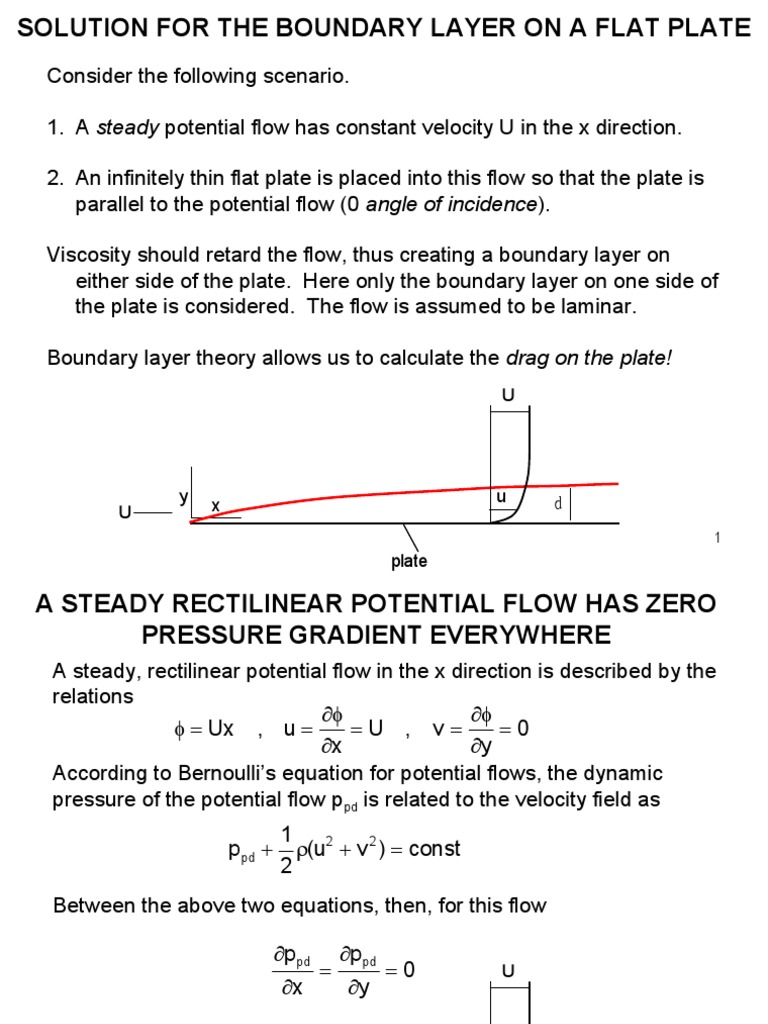 Boundary Layer Analysis on Flat Plate | PDF | Boundary Layer | Fluid ...