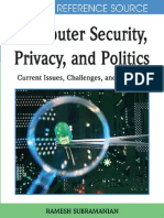 Computer Security, Privacy, & Politics - Current Issues, Challenges, & Solutions PDF