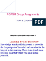 Final Group Assignment Topics and Guidelines - 2018