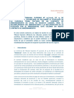 Perez Llorca Nota Informativa Clausula Penal Contrato de Arrendamiento Local de Negocio