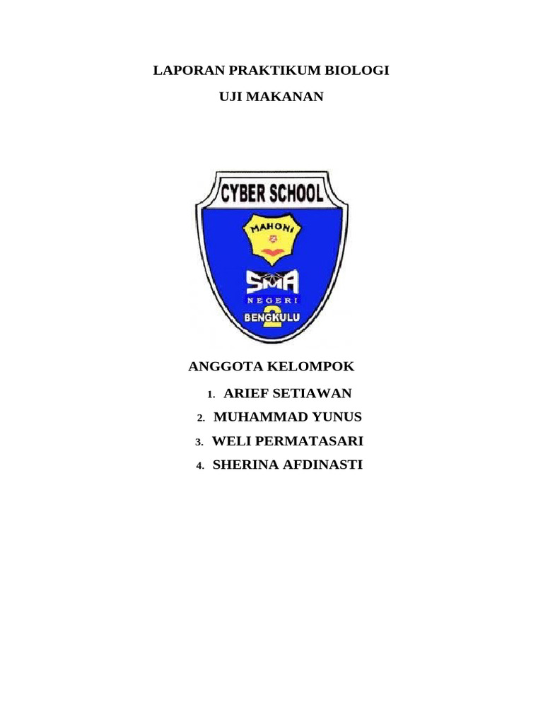 Laporan Praktikum Biologi Uji Makanan Pdf