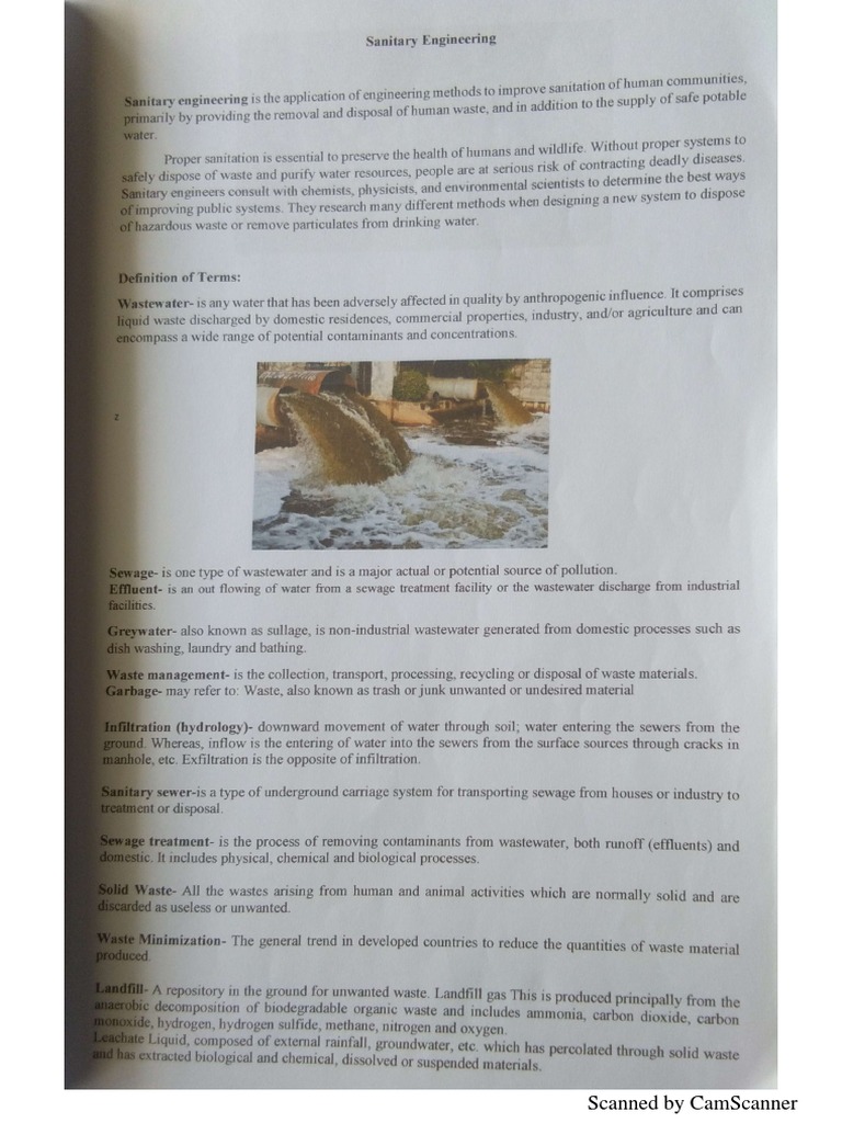 Sanitary Engineering