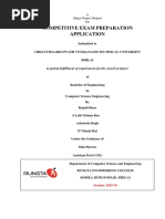 Competitive Exam Preparation Application: in Partial Fulfillment of Requirement For The Award of Degree